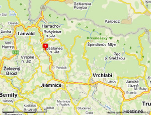 Mapa Krkonoe